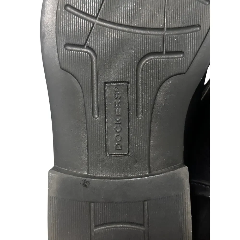 Dockers Men's 8 Black Emptor Slip On Synthetic Leather Round Toe Dress Shoe